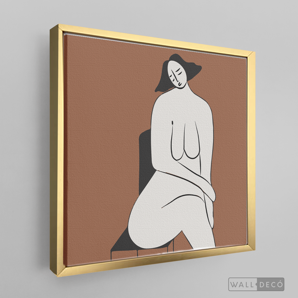 Cuadro Minimalista Figura Humana Dos