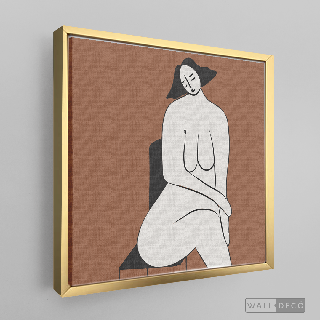 Cuadro Minimalista Figura Humana Dos