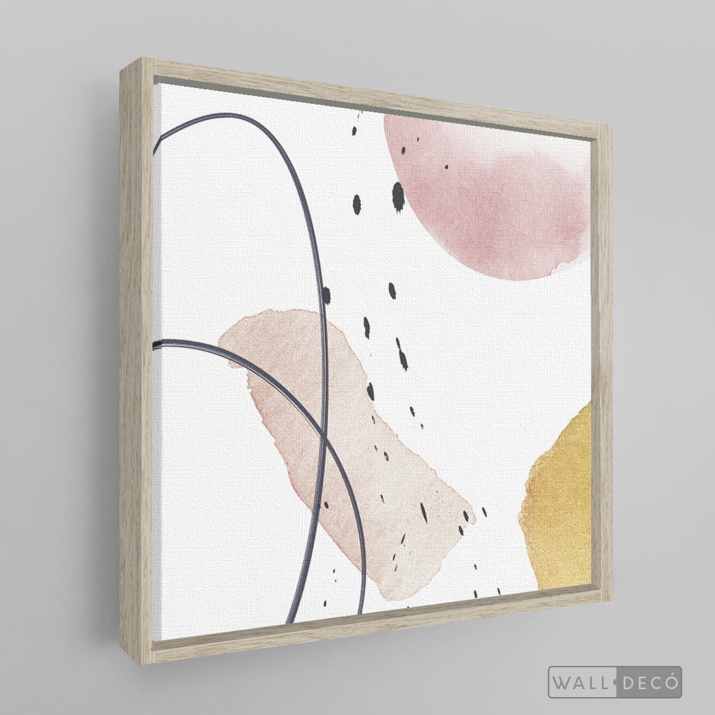 Cuadro Abstracto Nórdico Pastel Dos