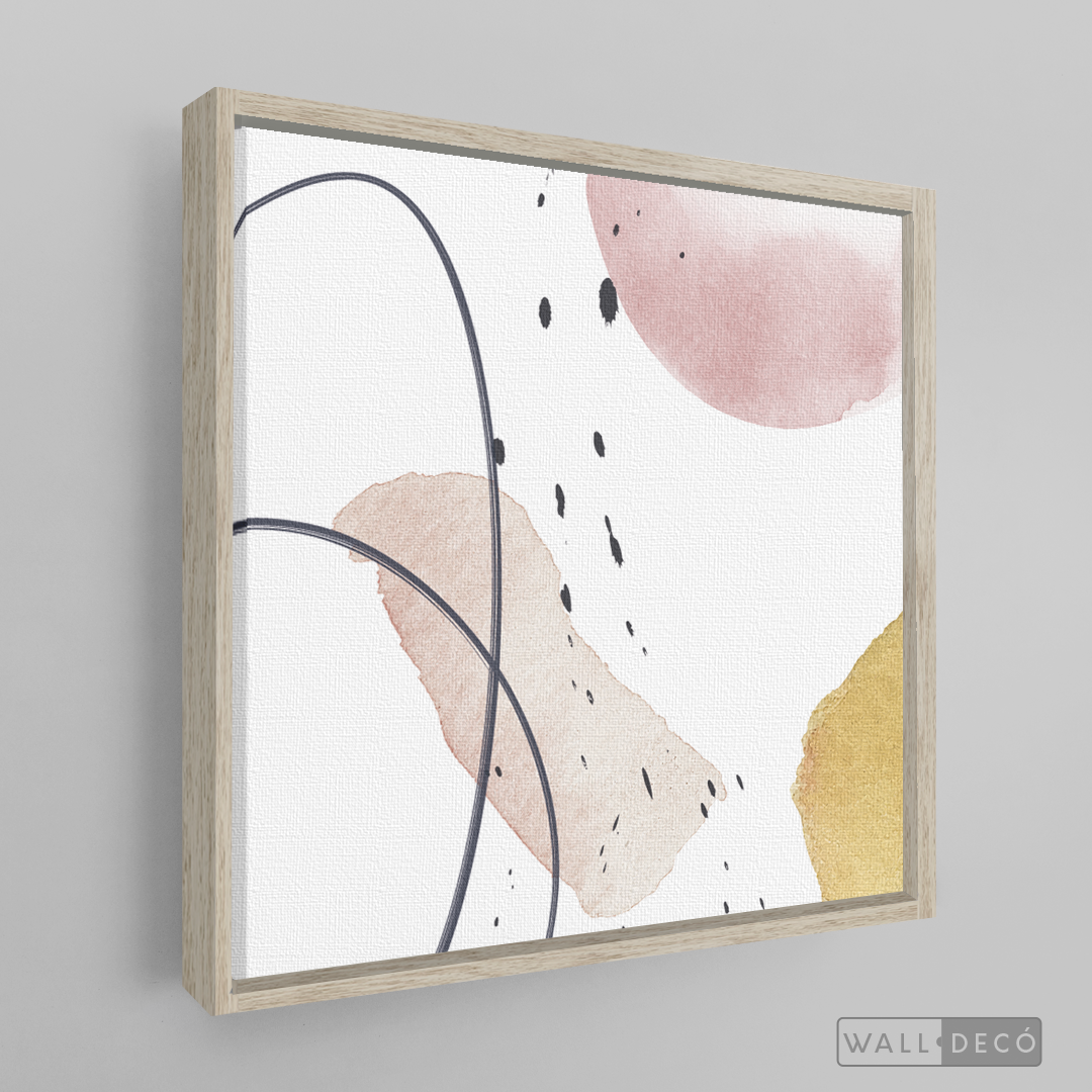 Cuadro Abstracto Nórdico Pastel Dos