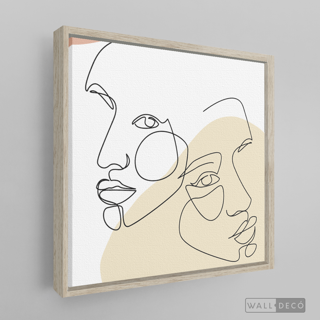 Tríptico Rostros Face Lines
