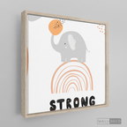 Cuadro Infantil Elefante Strong