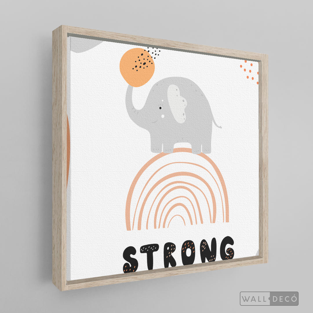 Cuadro Infantil Elefante Strong