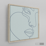 Cargar imagen en el visor de la galería, Tríptico Rostros Face Lines Blue
