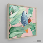 Cuadro Aves Loro Real Azul