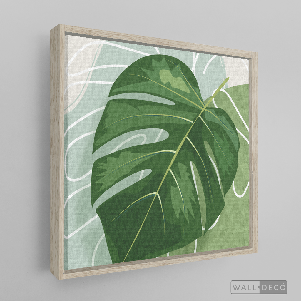 Cuadro Botánico Monstera Tropical