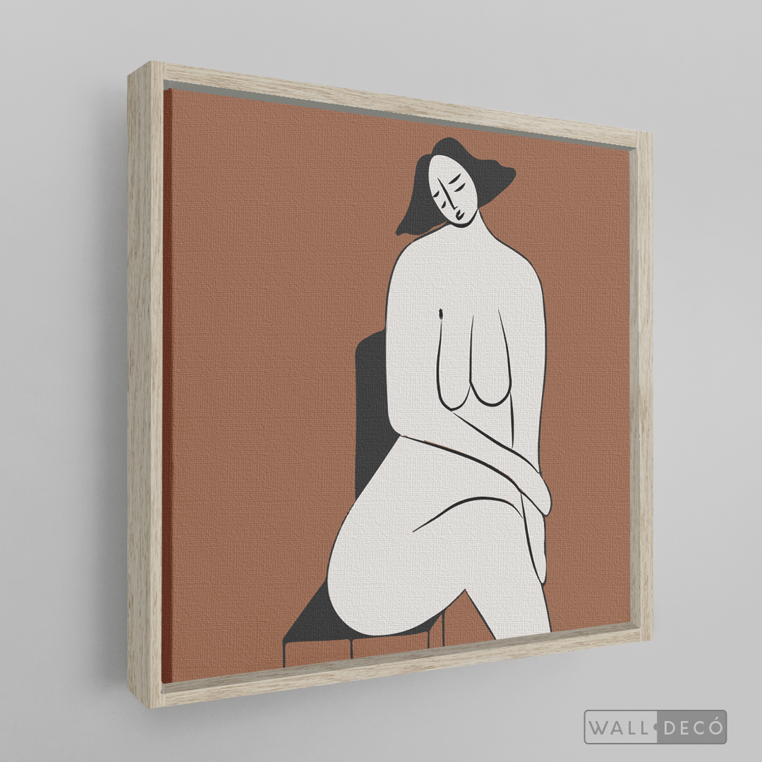 Cuadro Minimalista Figura Humana Dos