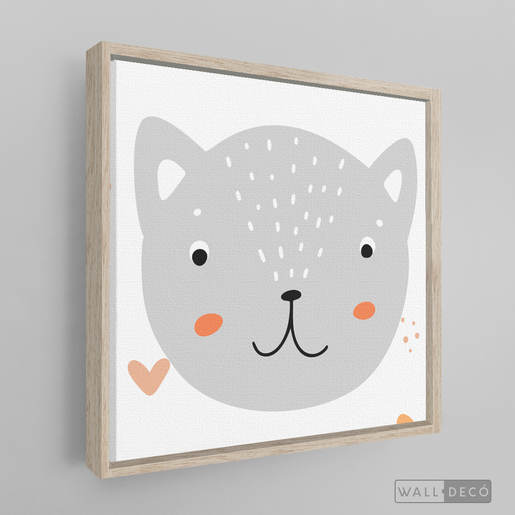 Cuadro Infantil Lindo Gatito
