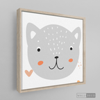 Cuadro Infantil Lindo Gatito