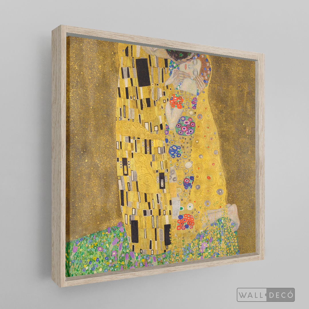 Cuadro Arte El Beso, Gustav Klimt (cuadrado)