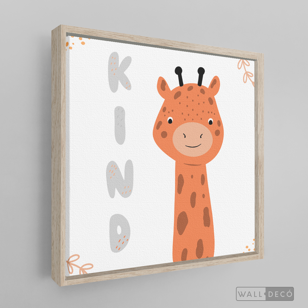 Cuadro Infantil Jirafa Kind