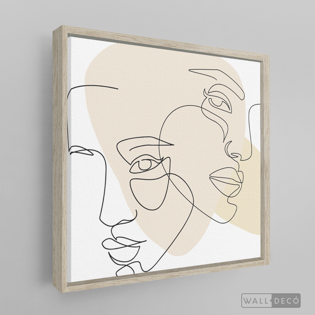 Cuadro Face Lines Empatía