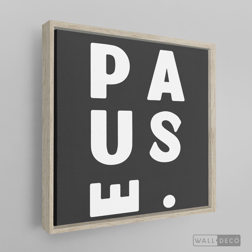 Cuadro Minimalista Pause