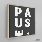 Cuadro Minimalista Pause