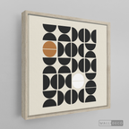 Cuadro Minimalista Geométrico Café