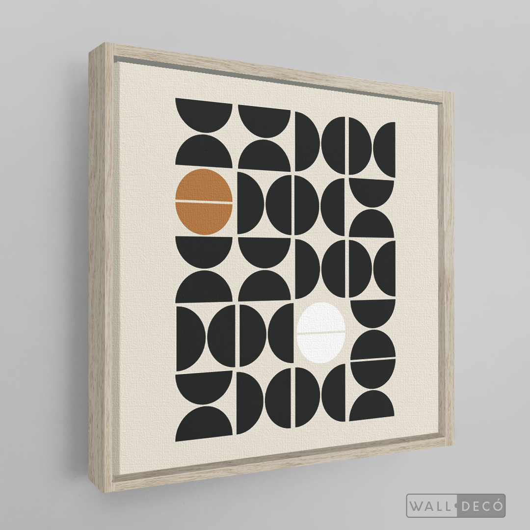 Cuadro Minimalista Geométrico Café