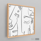 Cuadro Minimalista Faces Lines