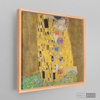 Cuadro Arte El Beso, Gustav Klimt (cuadrado)
