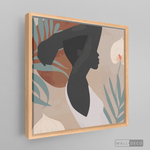 Cargar imagen en el visor de la galería, Cuadro Mujer Afro Tulipanes
