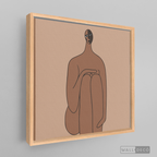 Cuadro Minimalista Figura Humana Tres