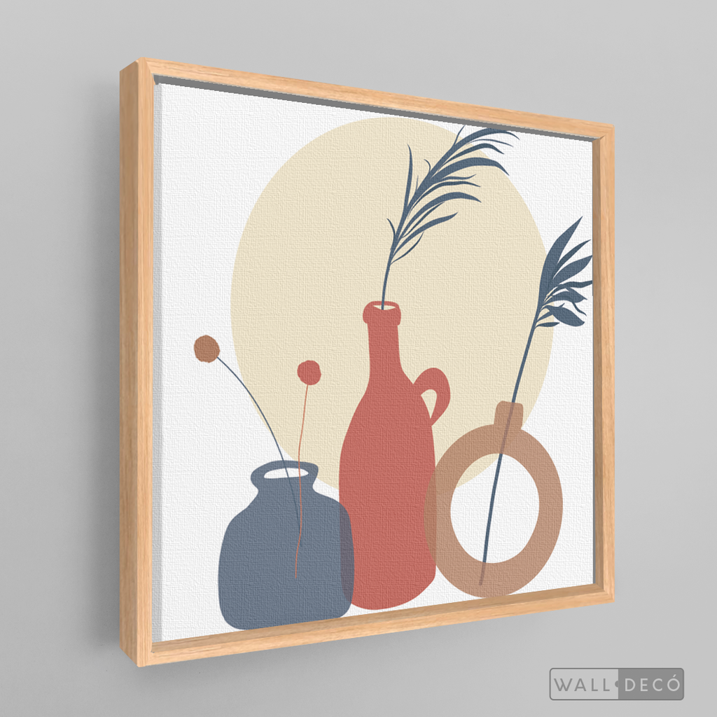 Cuadro Boho Floreros Dos