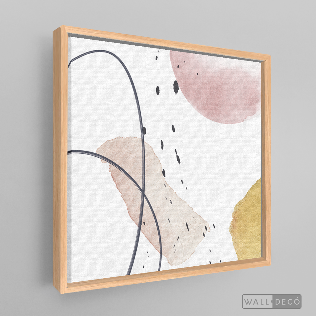 Cuadro Abstracto Nórdico Pastel Dos