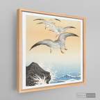 Cuadro Aves Gaviotas Japón