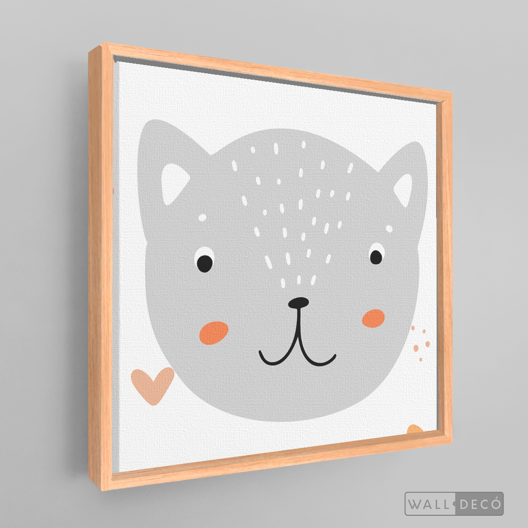 Cuadro Infantil Lindo Gatito