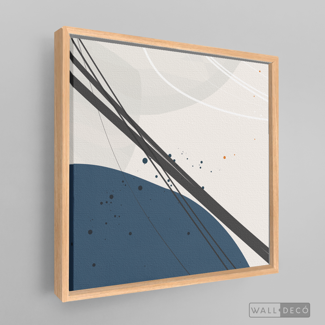 Cuadro Abstracto Nórdico Óvalos Tres