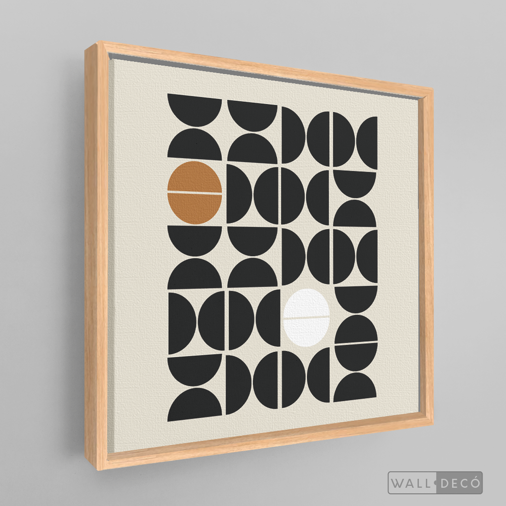 Cuadro Minimalista Geométrico Café