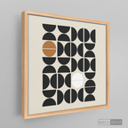 Cuadro Minimalista Geométrico Café