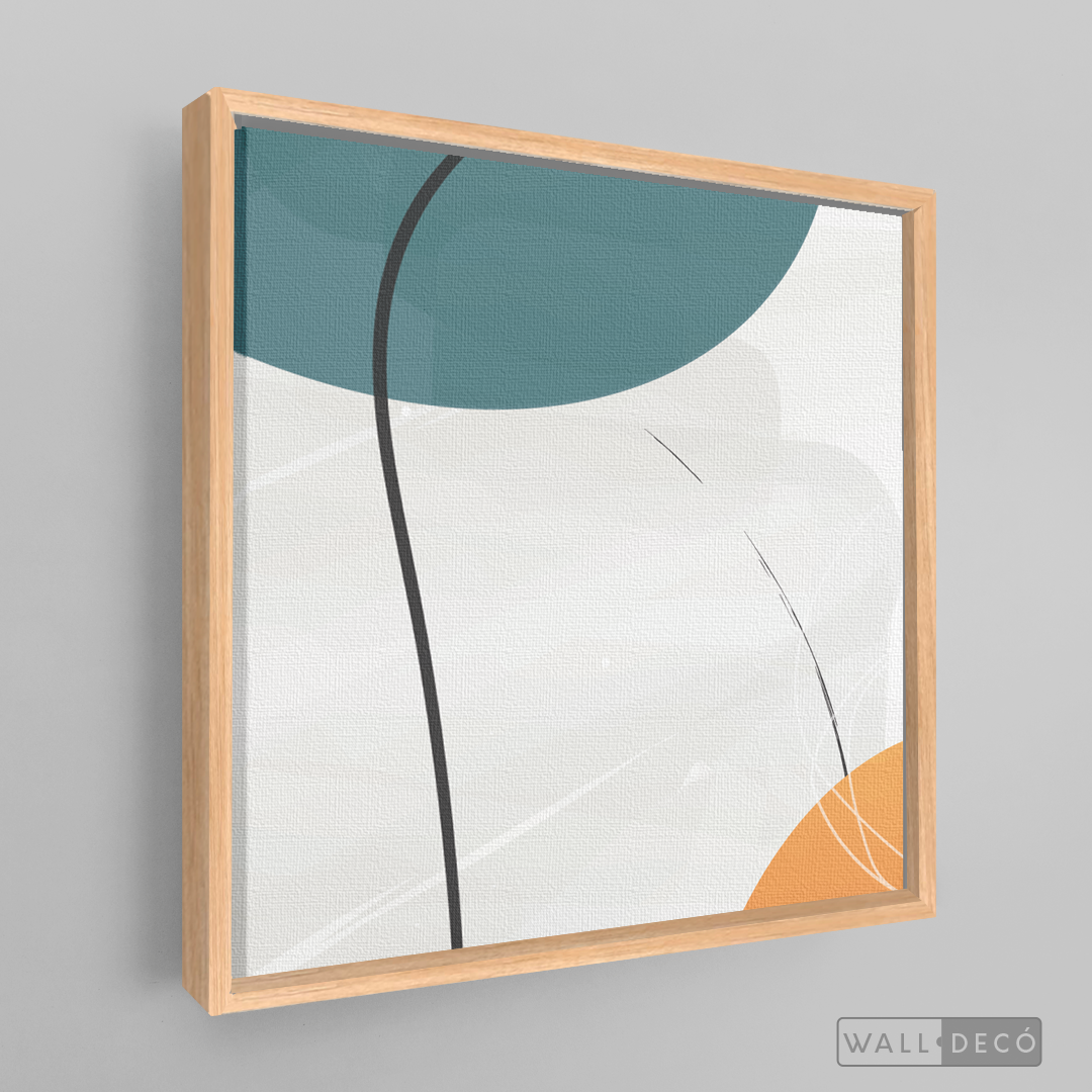 Cuadro Abstracto Nórdico Trazos Dos