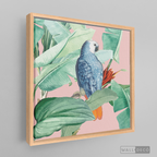 Cuadro Aves Loro Real Azul