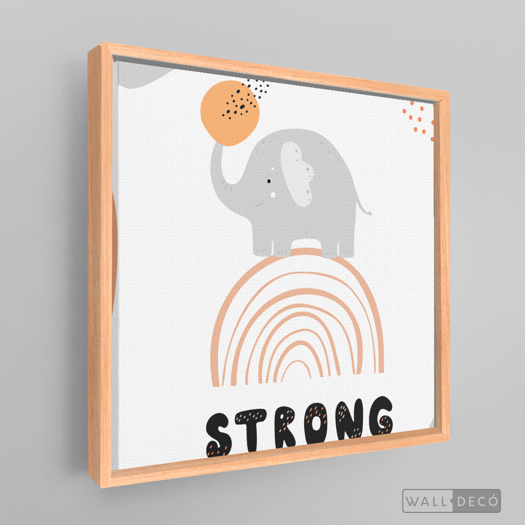 Cuadro Infantil Elefante Strong