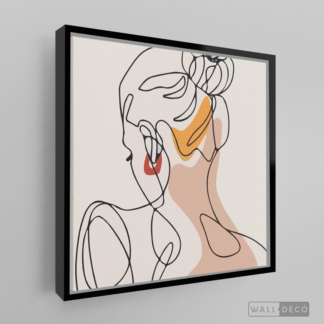 Cuadro Mujer Line Art