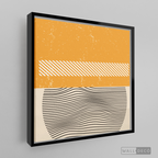 Cuadro Abstracto Minimal Sunset Yellow