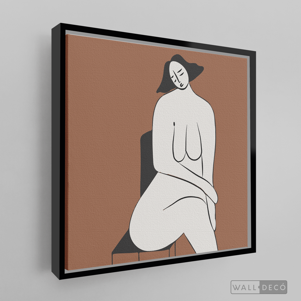 Cuadro Minimalista Figura Humana Dos
