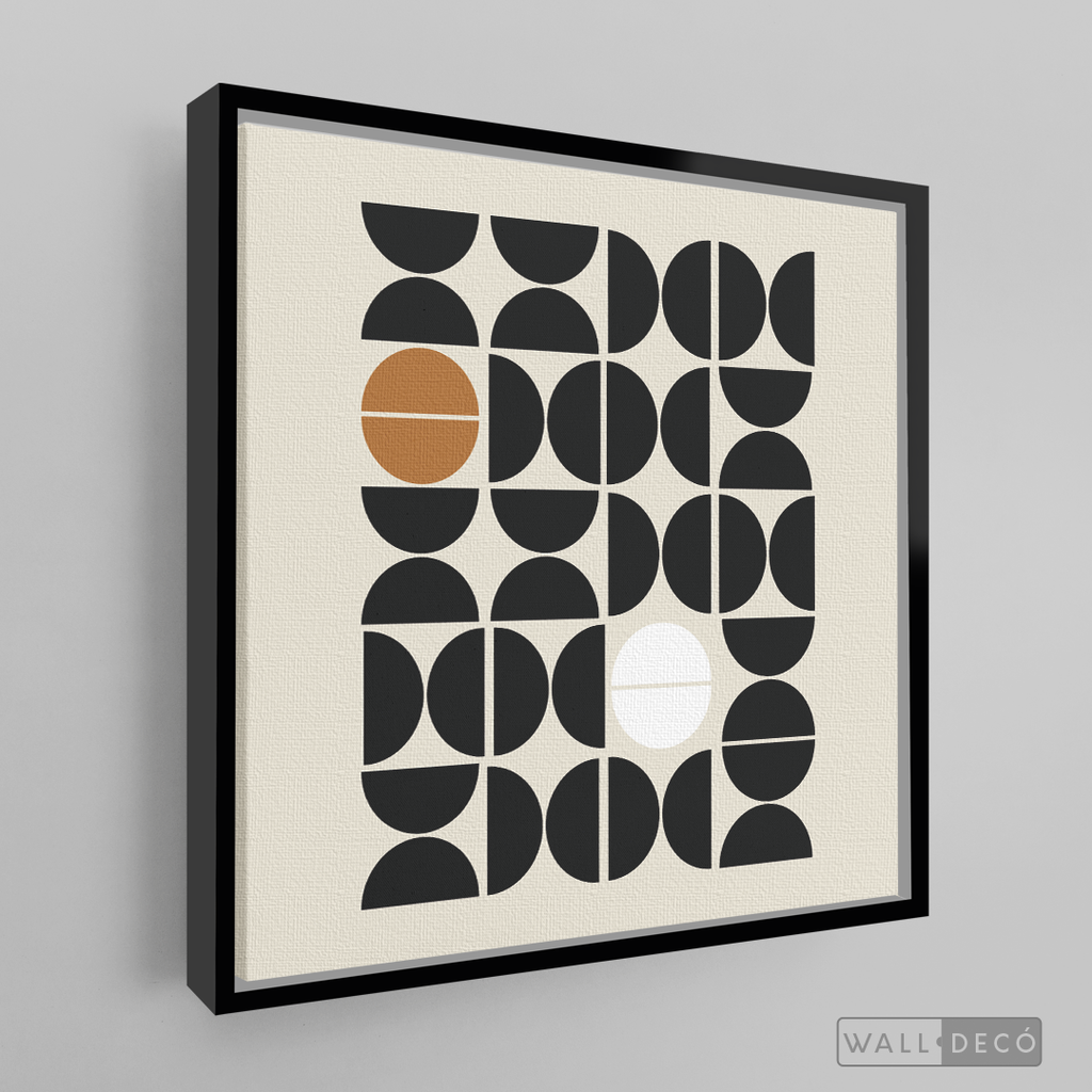 Cuadro Minimalista Geométrico Café