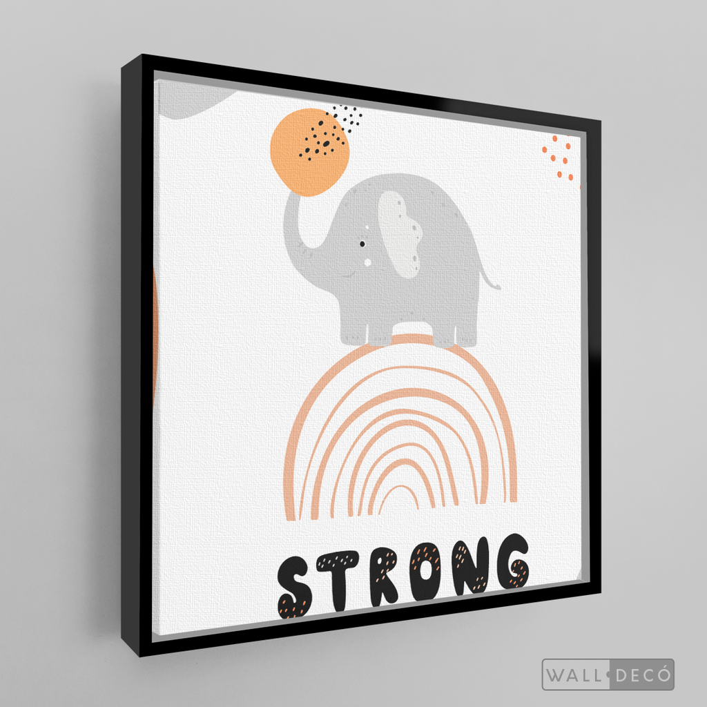 Cuadro Infantil Elefante Strong