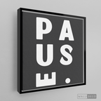 Cuadro Minimalista Pause