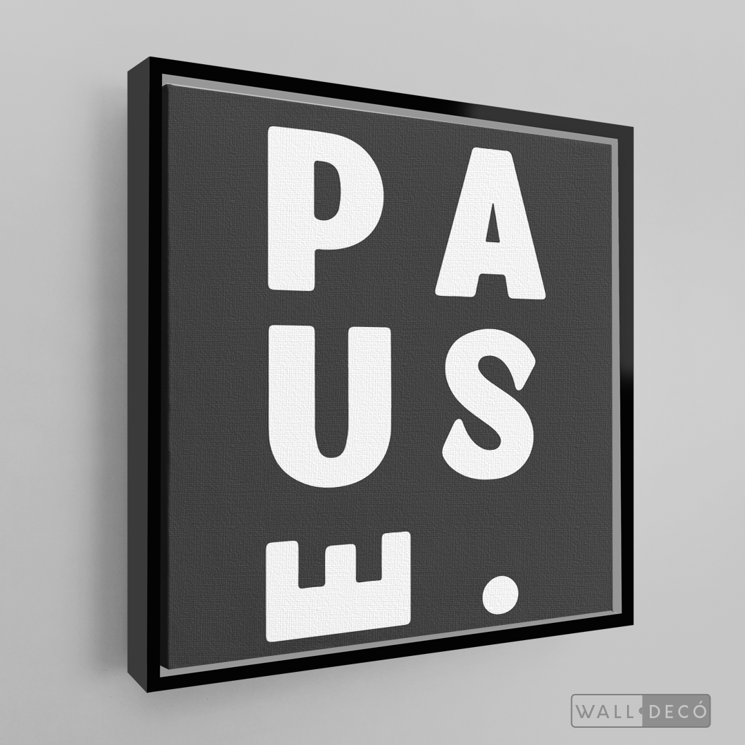 Cuadro Minimalista Pause