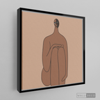 Cuadro Minimalista Figura Humana Tres