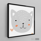 Cuadro Infantil Lindo Gatito