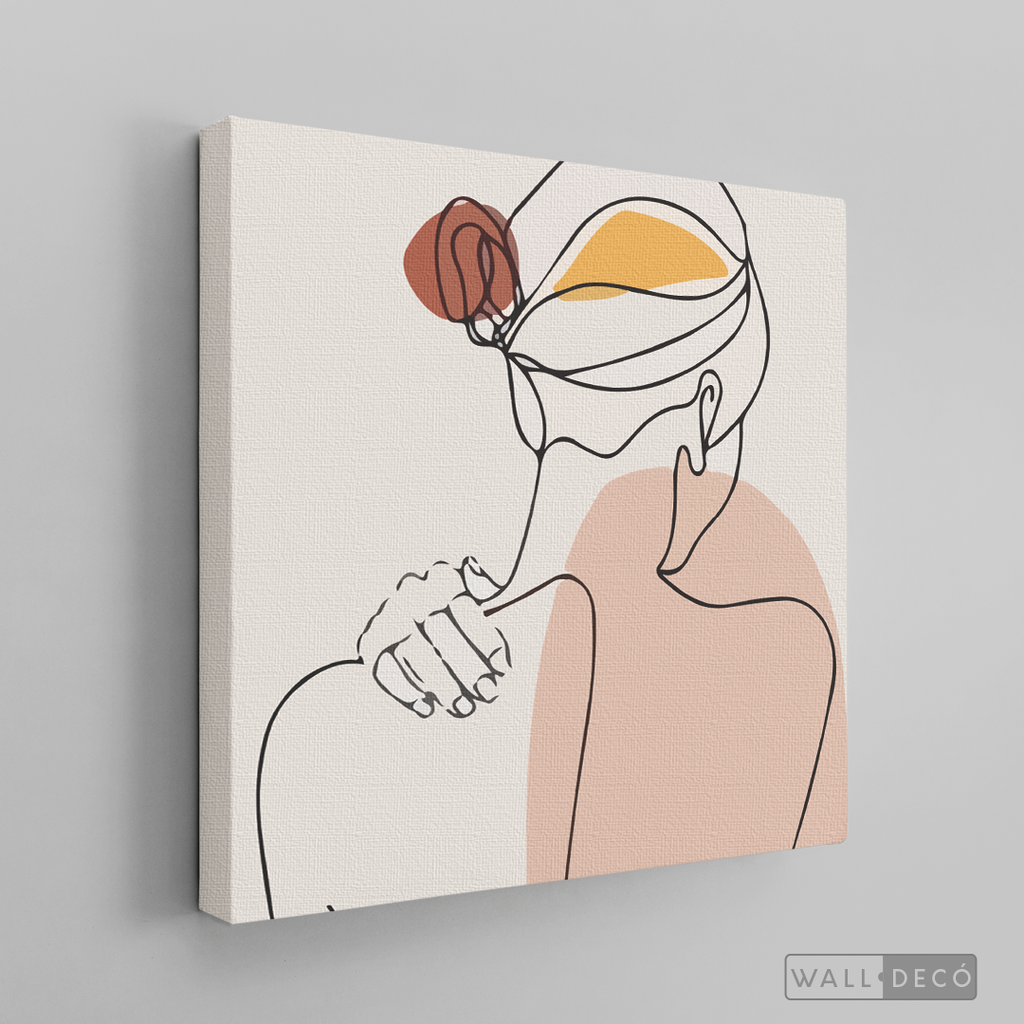 Cuadro Mujer Line Art Dos