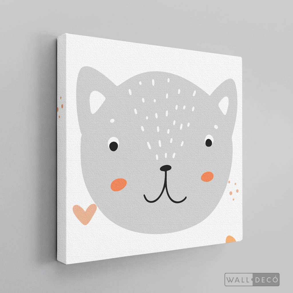 Cuadro Infantil Lindo Gatito