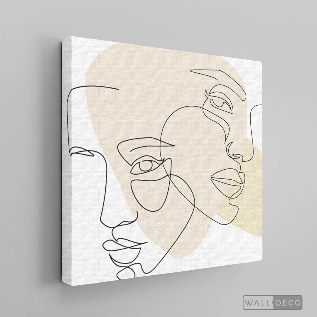 Cuadro Face Lines Empatía