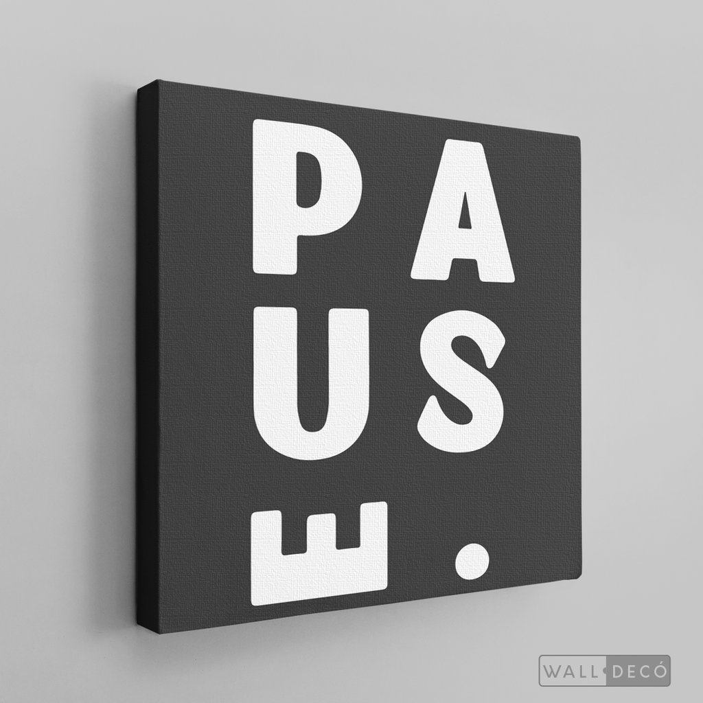 Cuadro Minimalista Pause