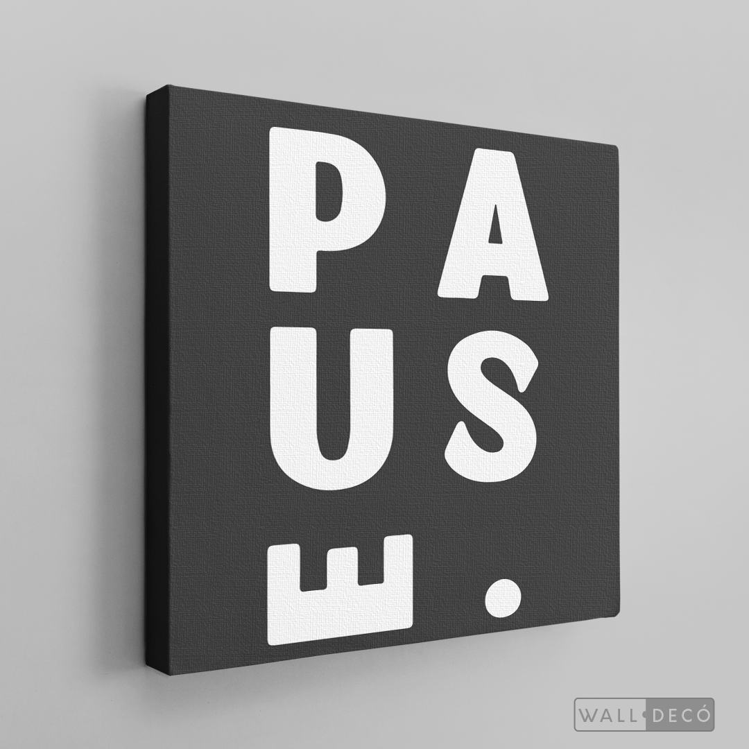 Cuadro Minimalista Pause