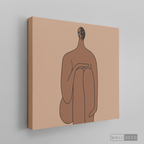 Cuadro Minimalista Figura Humana Tres