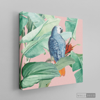 Cuadro Aves Loro Real Azul
